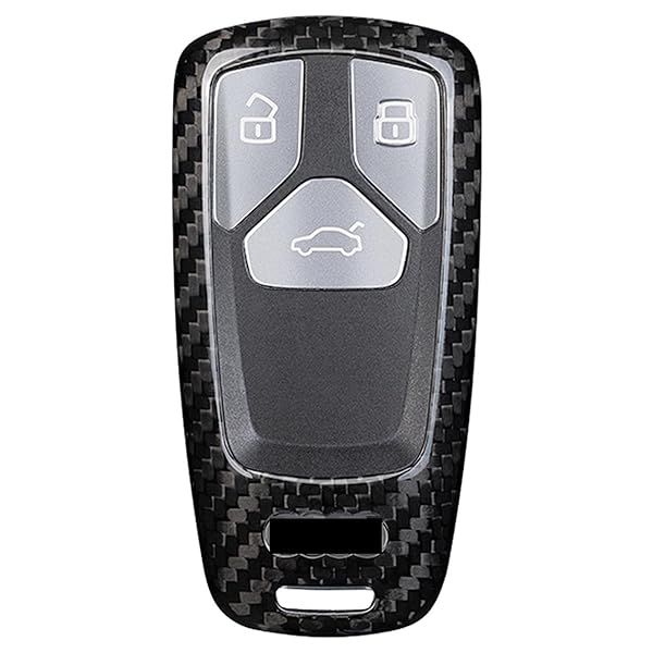 Buy M.JVisun Carbon Fiber Key Fob Cover for Audi Models - Stylish & Durable Protection for Smart Remotes