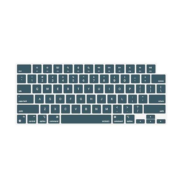 Buy MOSISO Deep Teal Keyboard Cover for MacBook Air & Pro 15/14/16 - Perfect Fit for M3, M2, M1 Models