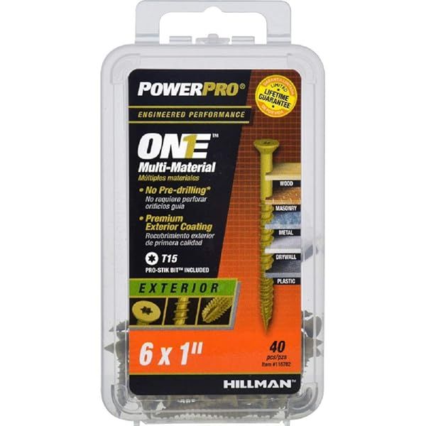 "Buy Multi Screw #10x1" 40 Pack - Durable Fasteners for All Your DIY Projects"