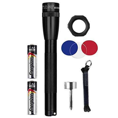 Maglite SP2P01C Mini LED Flashlight: Compact 2-Cell AA Pro Light in Black