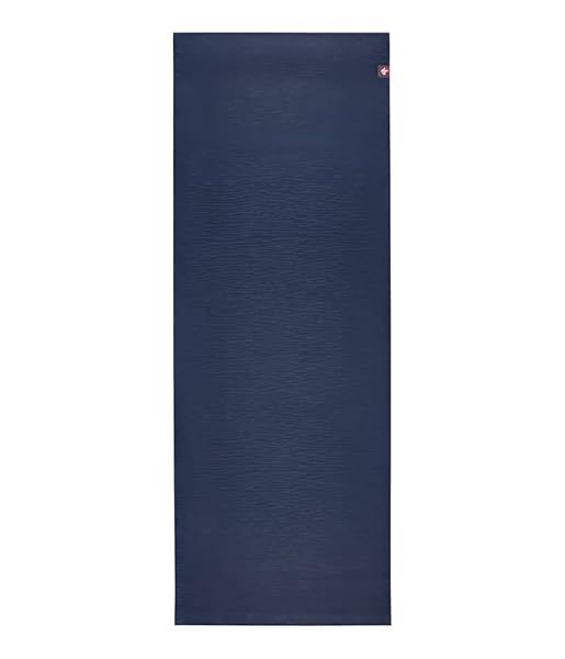 Manduka eKO Yoga Mat - Durable Non-Slip 5mm Thick for Men & Women, 71 Inch Midnight Blue, Perfect for All Yoga Styles