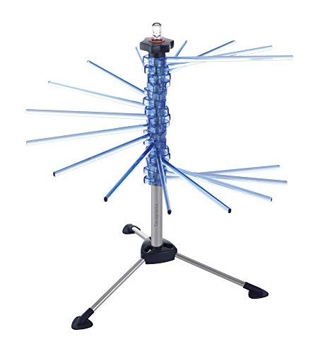 Marcato Atlas Pasta Drying Rack - Collapsible Steel & Polycarbonate, Made in Italy, Blue Tacapasta