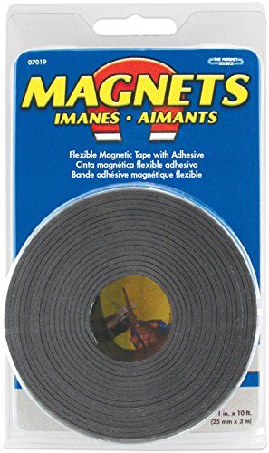 "Master Magnetics 1"x10' Magnetic Tape Roll - Flexible & Versatile Adhesive Solution"