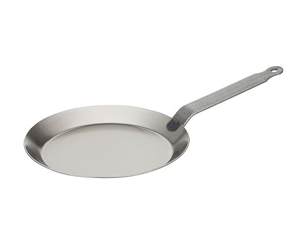 Matfer Bourgeat 062034 Round Crepe Pan - 9.5-Inch Gray Cookware for Perfect Crepes