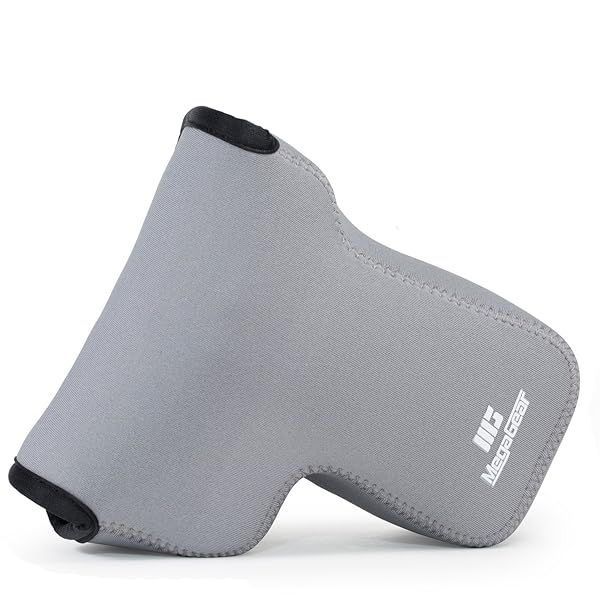 MegaGear Nikon Coolpix P900 Neoprene Camera Case - Ultra Light & Durable with Carabiner - Gray MG1111