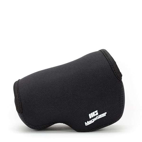 Buy MegaGear Ultra Light Neoprene Camera Case for Sony Alpha A5100, A5000, NEX-5T, NEX-3N, NEX-5R - Lightweight Protection (Black)