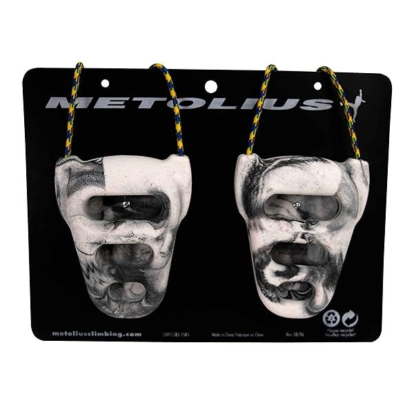 Metolius Rock Rings 3D - Black/White: Ultimate Training Tool for Climbers