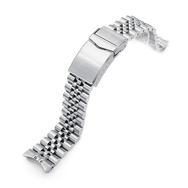 MiLTAT 20mm Watch Band for Seiko SKX013 - Durable Super-J Screw-Links Design