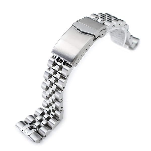 MiLTAT 22mm Watch Band for Seiko Turtle SRP773, SRP775, SRP777 & SRPA21 - Angus-J Screw-Link Design