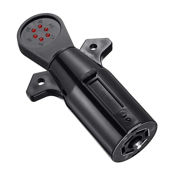 Miady Heavy Duty 7 Pin RV Trailer Wiring Tester with LED Indicator - Reliable Circuit Testing Tool