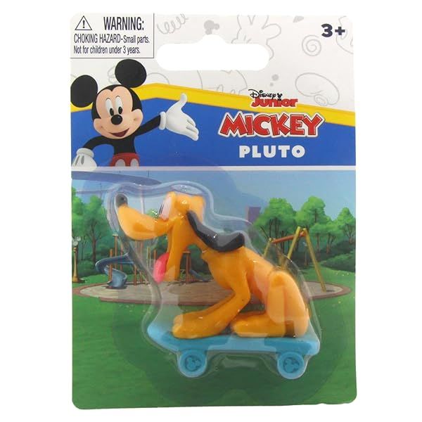 "Collectible Mickey and Friends 3D 2.5" Figure - Detailed Pluto Cake Topper Miniature"