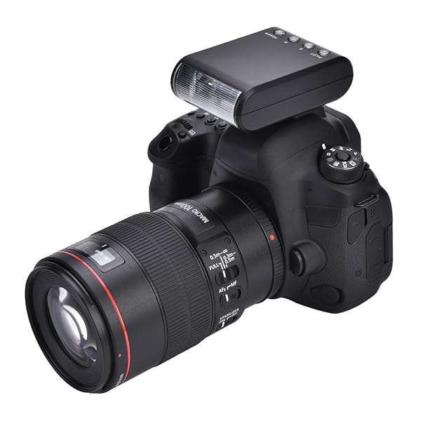 Mini Flashlight Speedlite: Portable On-Camera Flash for DSLR with Hot Shoe Mount