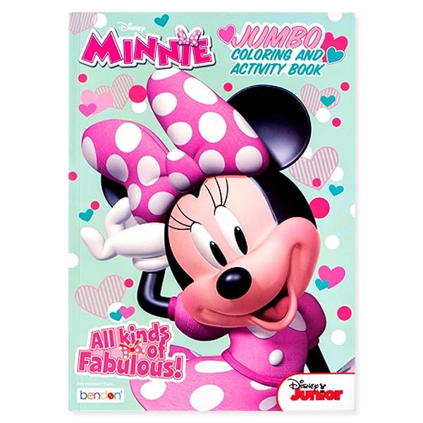 80-Page Minnie Jumbo Coloring & Activity Book: Fun, Educational Art Tool for Kids' Creativity & Brain Stimulation
