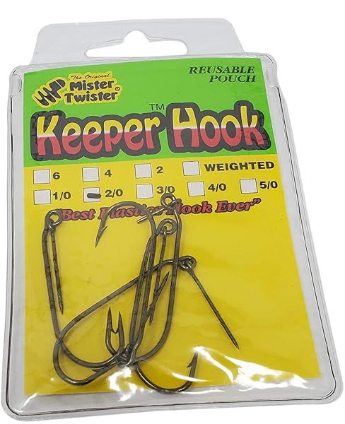 Buy Mister Twister Keeper Hook 2.0 Bronze (KH5-2/0) - Durable Fishing Hooks for Anglers