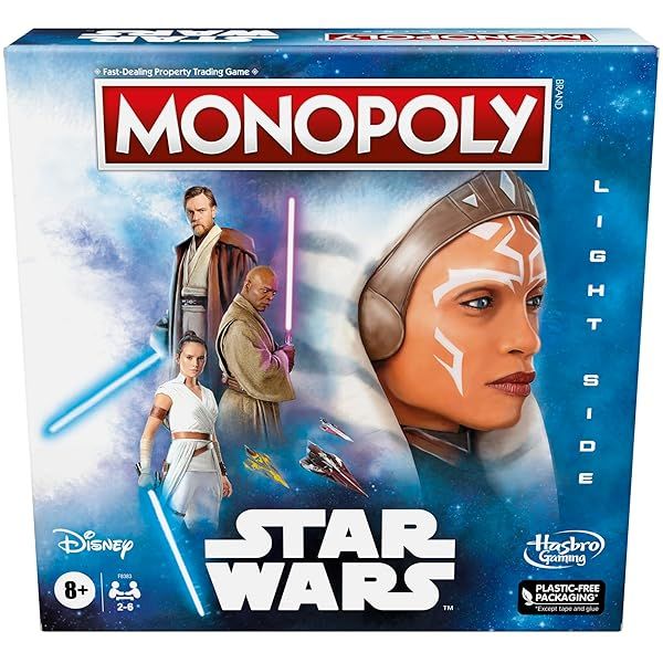 Star Wars Monopoly Light Side Edition: Fun Family Board Game for Ages 8+ | 2-6 Players
