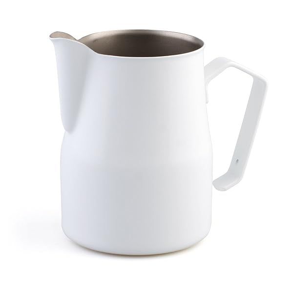 Buy Motta Stainless Steel Frothing Pitcher 25.4oz - White Coated for Perfect Milk Foam
