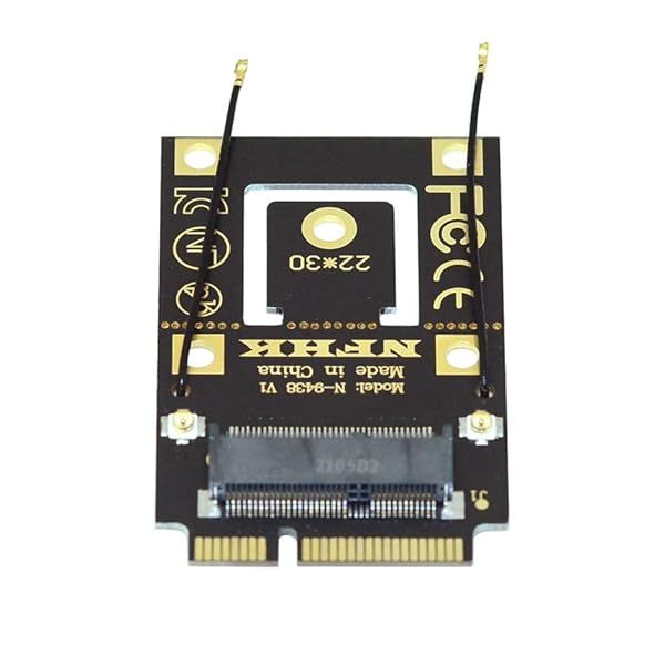 NFHK NGFF M2 Key A to Mini PCI E Converter Adapter for 9260 8265 7260 AC Card