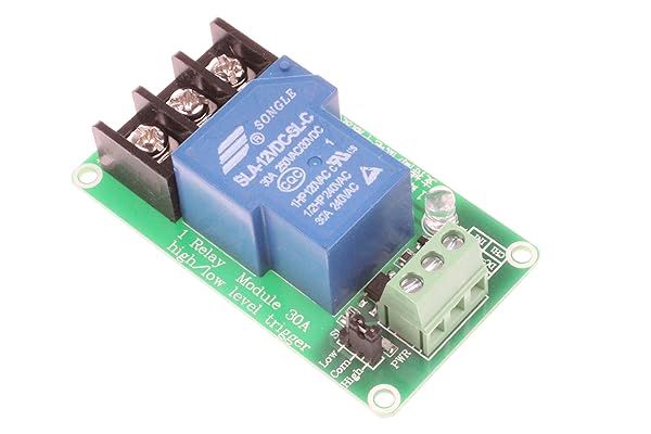 NOYITO 30A Relay Module - 1 Channel High/Low Level Trigger with Optocoupler for PLC Automation & Industrial Control