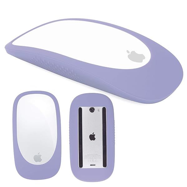 Premium N/T Silicone Case Cover for Apple Magic Mouse 1/2 - Protective Skin in Lavender Grey