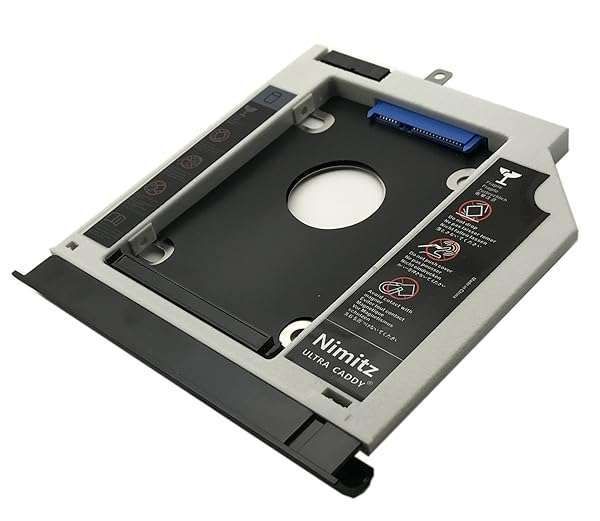 Upgrade Lenovo Ideapad 310/510: Nimitz 2nd HDD SSD Hard Drive Caddy with Bezel/Bracket