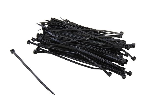 "Buy Nippon Labs CT-4MINI-BK 4" Mini Cable Ties - 100 Black Ties per Bag for Organizing Cables"