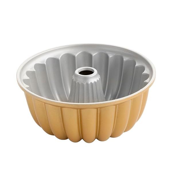 Nordic Ware Elegant Party Bundt Pan - 22.3x9.3 cm Gold | Perfect for Stunning Desserts
