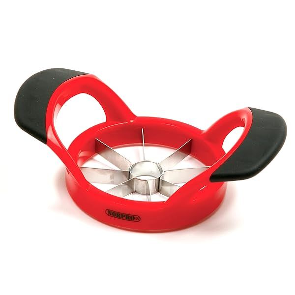 Norpro Grip Easy Red Fruit Wedger - Effortless Slicing for Perfect Fruit Wedges
