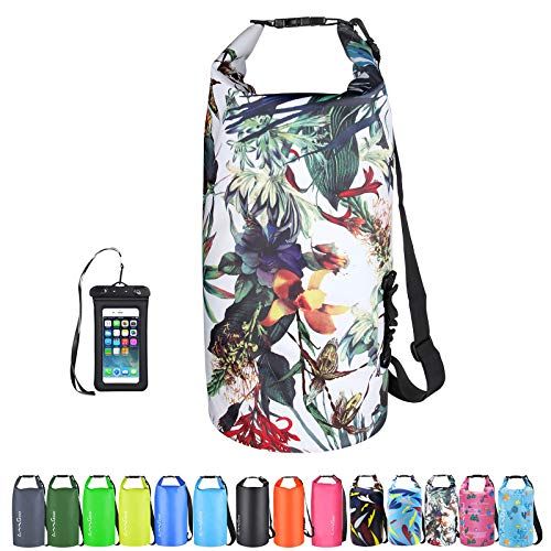OMGear Waterproof Dry Bag Backpack & Phone Pouch - 5L to 40L for Kayaking, Boating, Hiking & Outdoor Adventures