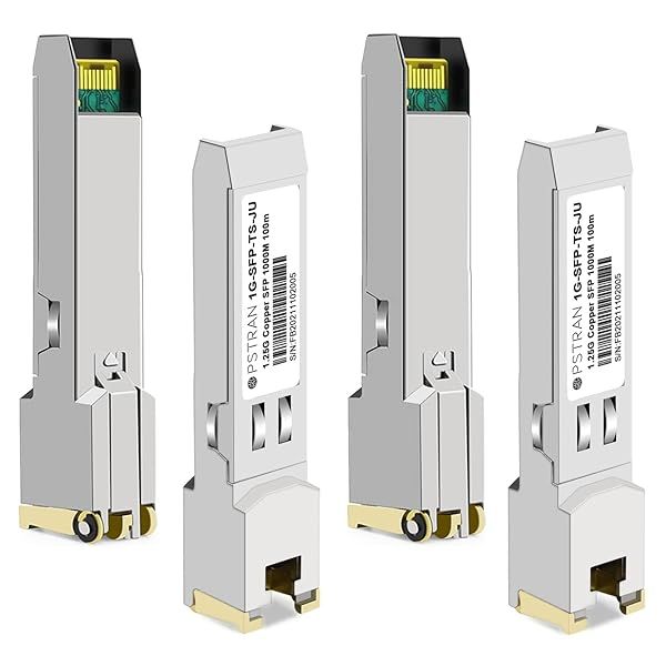 OPSTRAN 1000BASE-T SFP RJ45 Copper Transceiver Module for Juniper QFX SRX EX 100m Cat5e/6 4 Pack