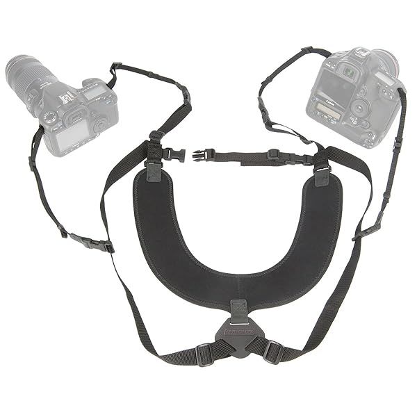 "OP/TECH USA Dual Harness 3/8" Regular - Best Two-Camera Harness for Photographers"