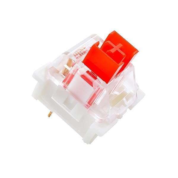 OUTEMU Red Switches 3 Pin - DIY Replaceable Gateron & Cherry MX Equivalent for Mechanical Keyboards (20 PCS)