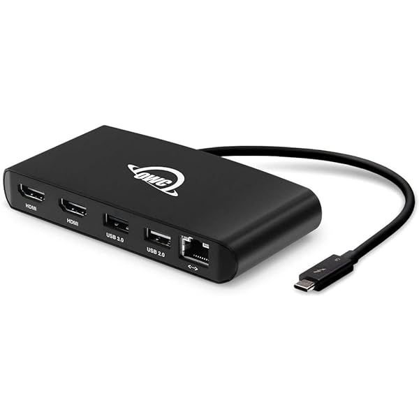 OWC Thunderbolt Mini Dock: 5-Port Multi-Adapter with Dual 4K HDMI & USB for Mac/PC