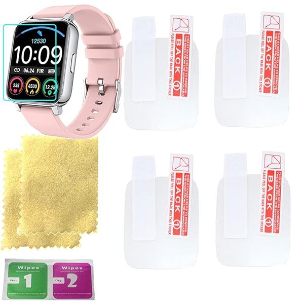 "Octelect High-Resolution Screen Protector for Rinsmola 1.4" Smart Watch - 4PCS Transparent Pack"