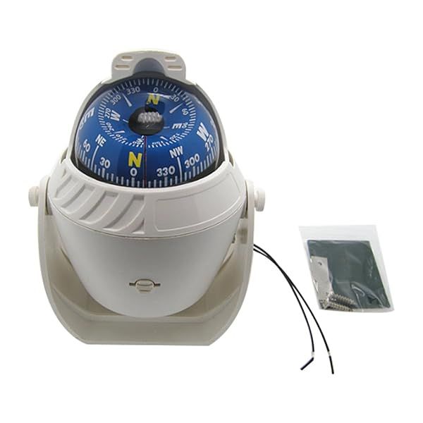 Odowalker Incandescent Marine Compass - White Light for Cars, Boats & Trucks