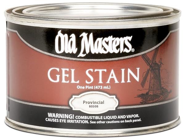Old Masters 80508 Gel Stain - 1-Pint Provincial Finish for Stunning Wood Projects