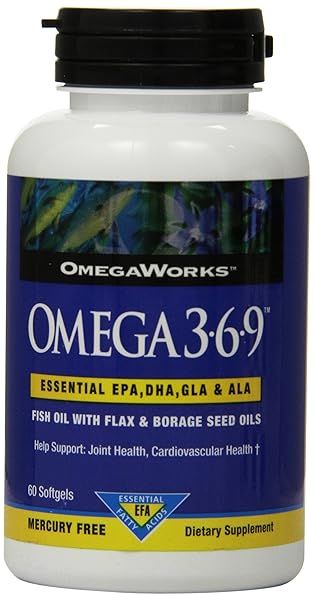 Buy Omegaworks Omega 3.6.9 - 60-Count Bottles (Pack of 2) for Optimal Health