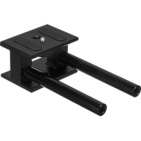Opteka CXS-25 Universal Aluminum Camera Mount: 15mm Rod System for DSLR Stability