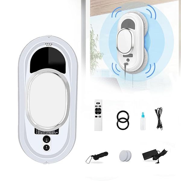 Ostreemaner Window Cleaning Robot with Intelligent Path Planning and 5600pa Suction Power for Effortless Automatic Cleaning