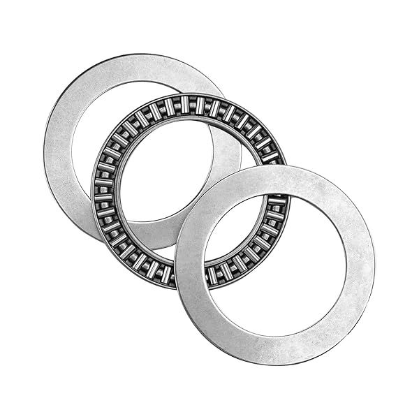 Buy Othmro AXK4565 2AS Needle Roller Thrust Bearings - 45mm ID, 65mm OD, GCr15 Hardness, 1pc with Washers