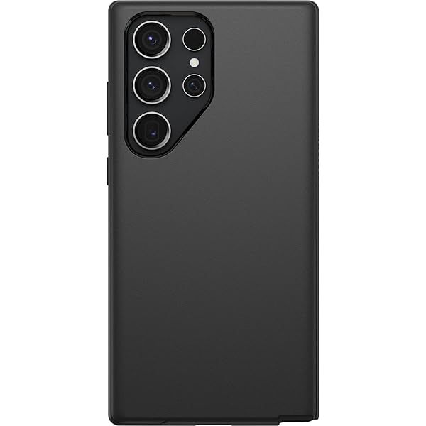 OtterBox Galaxy S23 Ultra Symmetry Series Case Black Wireless Charging Compatible with Raised Edges for Camera and Screen Protection