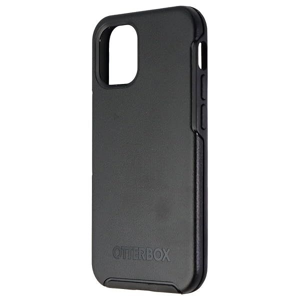 OtterBox Symmetry Case for iPhone 12 mini Shockproof Drop Proof Thin Protective Case with Antimicrobial Protection Black