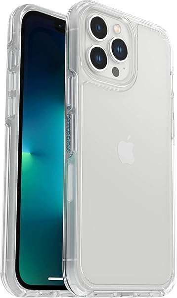 OtterBox Symmetry Series Case for iPhone 13 Pro Max & 12 Pro Max - Clear, Sleek, Wireless Charging, Camera & Screen Protection