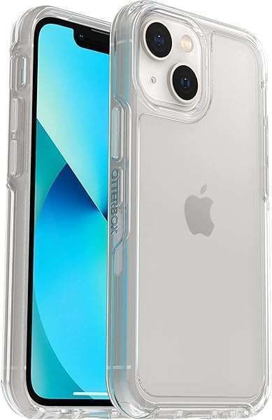 OtterBox Symmetry Series Case for iPhone 13 Mini & 12 Mini - Clear, Sleek, Wireless Charging, Camera & Screen Protection