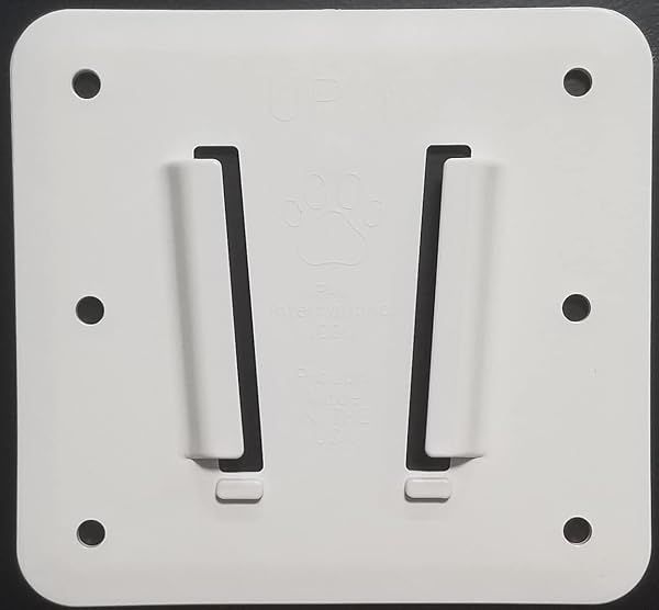 PAW International White Polymer RV Wall Mount | Compatible with PAW TV Mounting System | Buy TV Bracket Separately