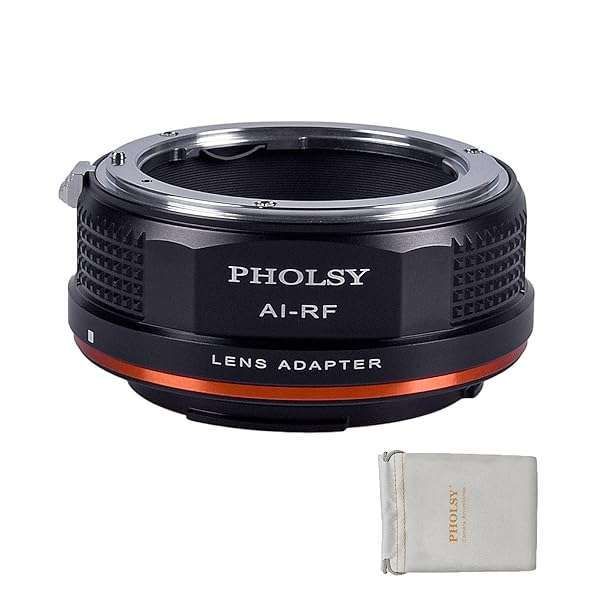 PHOLSY Lens Mount Adapter: Nikon F to Canon EOS RF for Nikkor F/AI/AIS/AF/AF-S Lenses
