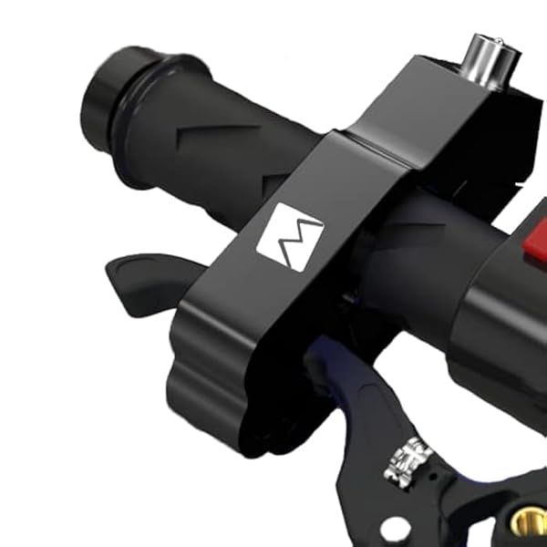 PLORIS Heavy Duty Black Motorcycle Lock - Adjustable Anti-Theft Handlebar Security