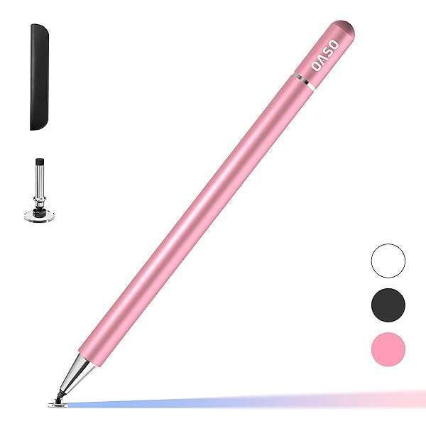 Stylus Pen for Samsung Tablet & iPad Pro - Magnetic, Capacitive Tip, Compatible with Galaxy Tab A7/S7, Chromebook, Switch (Pink)