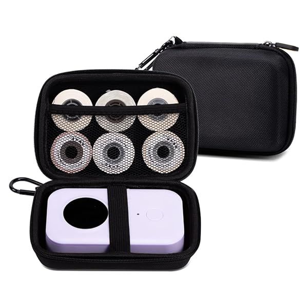 Phomemo Hard Carry Case for D30/P21/M110/M02/T02 Mini Bluetooth Label Printers - Durable & Stylish Protection