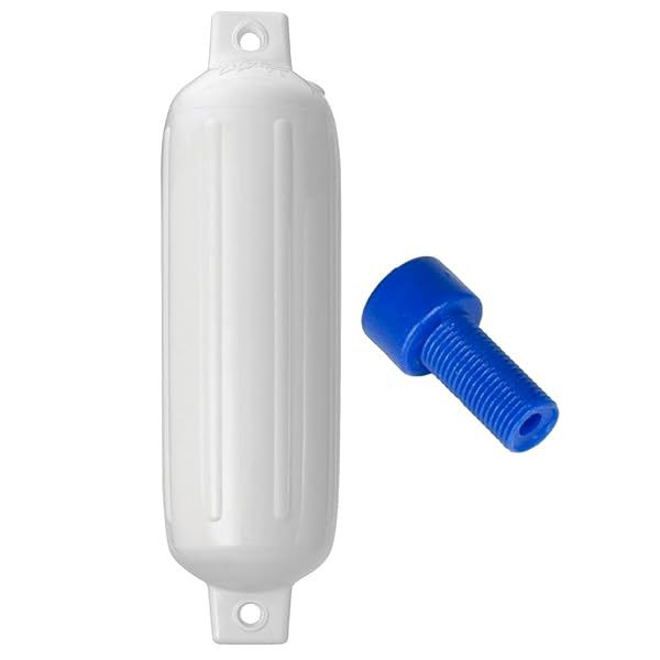 Buy Polyform G-3 Twin Eye Fender 5.5 x 20 - White with Air Adapter | Durable Marine Protection