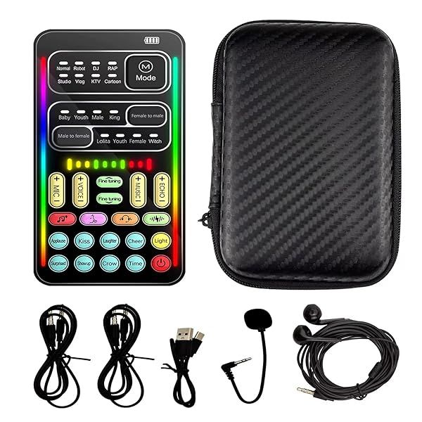 Portable Handheld Voice Changer: Multifunctional Microphone for Mobile, PC, PS4 & Xbox Gaming